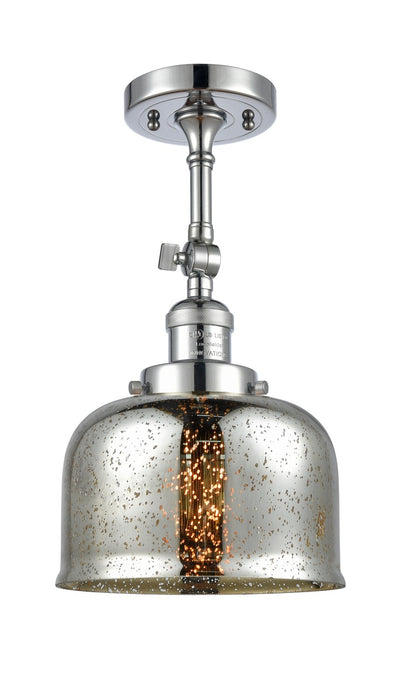 Innovations 201F-PC-G78 One Light Semi-Flush Mount, Polished Chrome