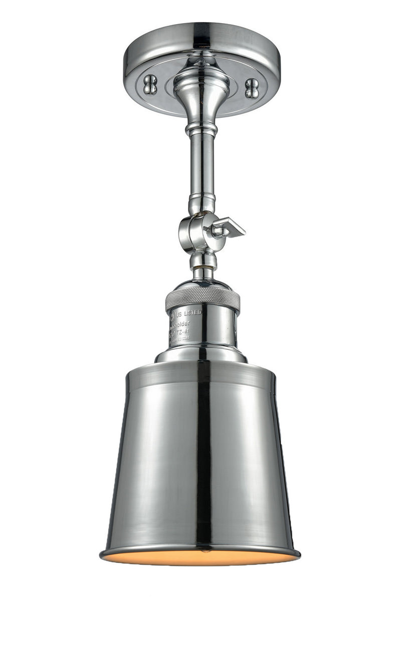 Innovations 201F-PC-M9-PC One Light Semi-Flush Mount, Polished Chrome