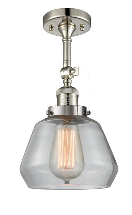 Innovations 201F-PN-G172-LED LED Semi-Flush Mount, Polished Nickel