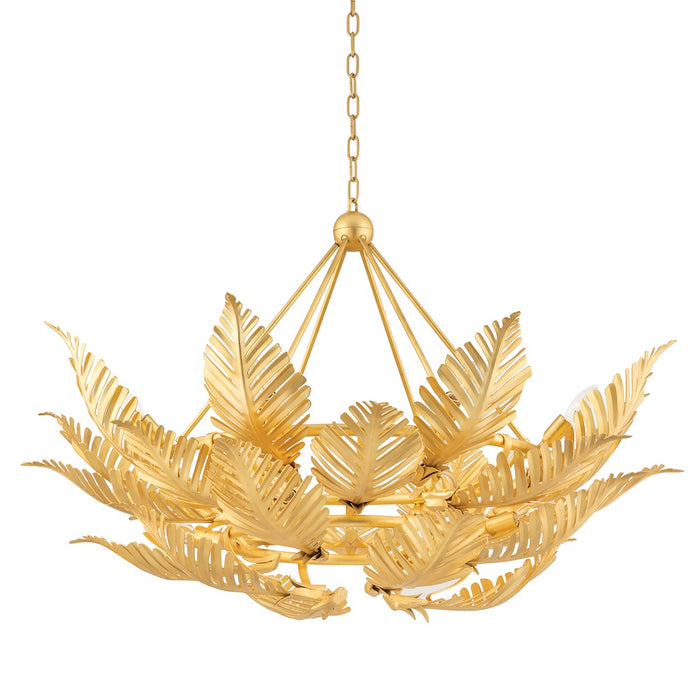 Corbett Lighting 317-412-GL 12 Light Chandelier, Gold Leaf