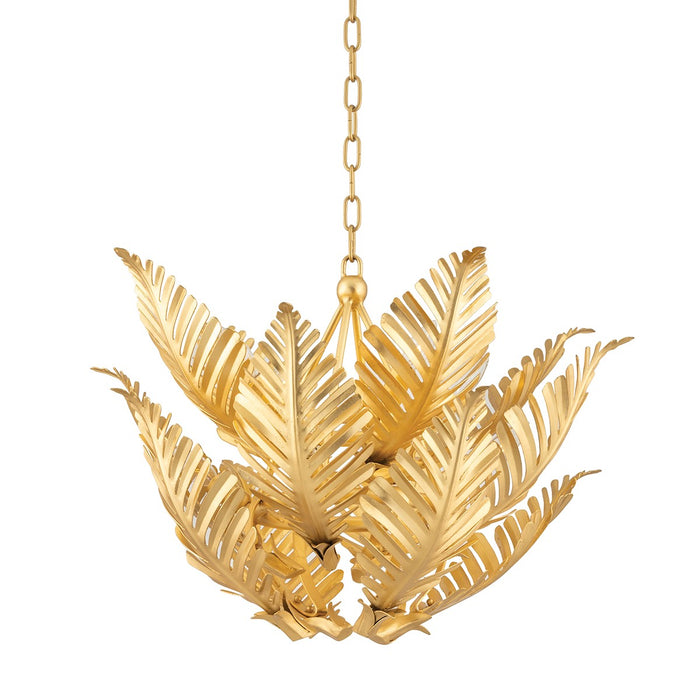Corbett Lighting 317-48-GL Eight Light Pendant, Gold Leaf