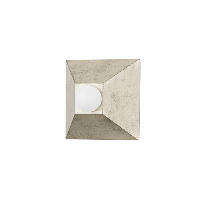 Corbett Lighting 325-01-SL One Light Wall Sconce, Silver Leaf