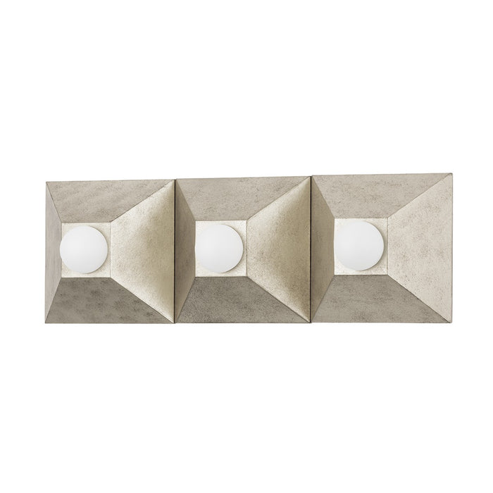Corbett Lighting 325-03-SL Three Light Bath And Vanity, Silver Leaf