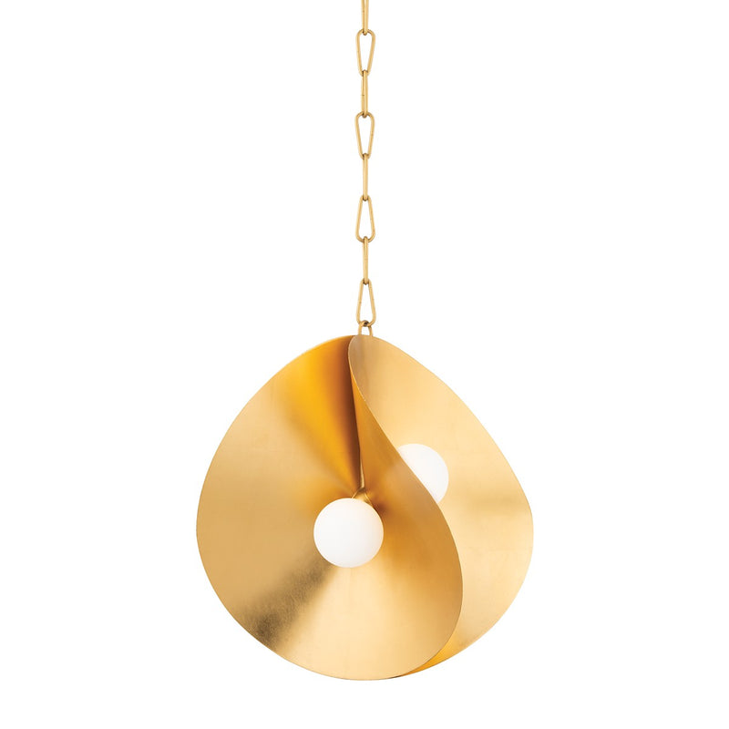 Corbett Lighting 330-18-GL LED Pendant, Gold Leaf