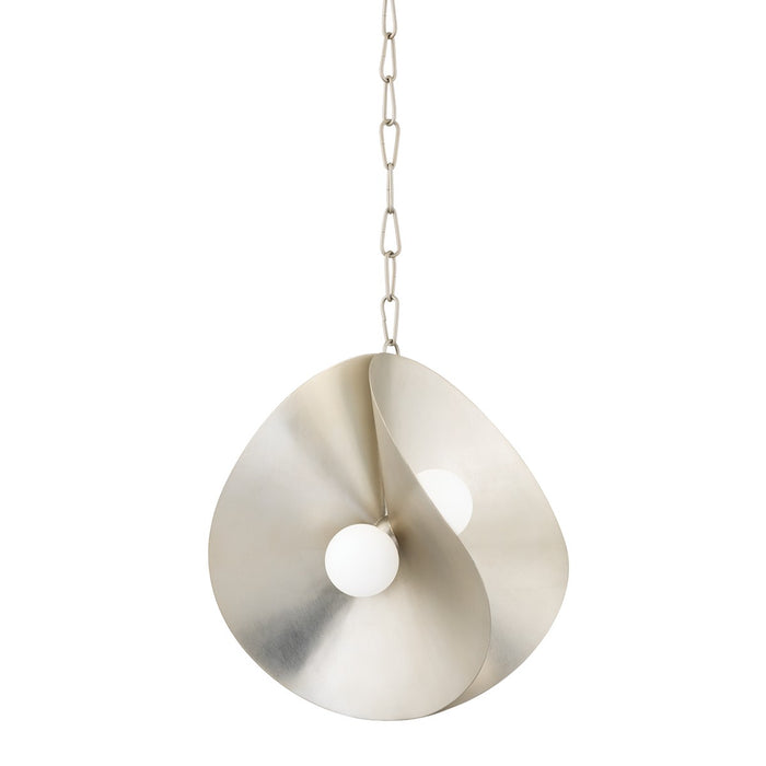 Corbett Lighting 330-18-WSL LED Pendant, Warm Silver Leaf
