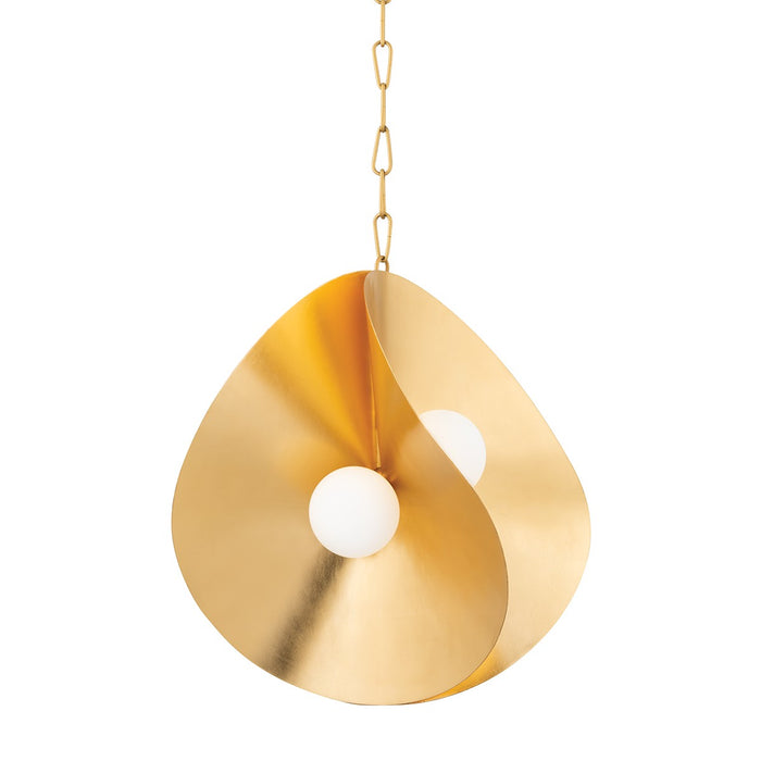 Corbett Lighting 330-24-GL LED Pendant, Gold Leaf