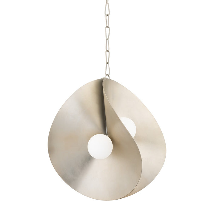 Corbett Lighting 330-24-WSL LED Pendant, Warm Silver Leaf