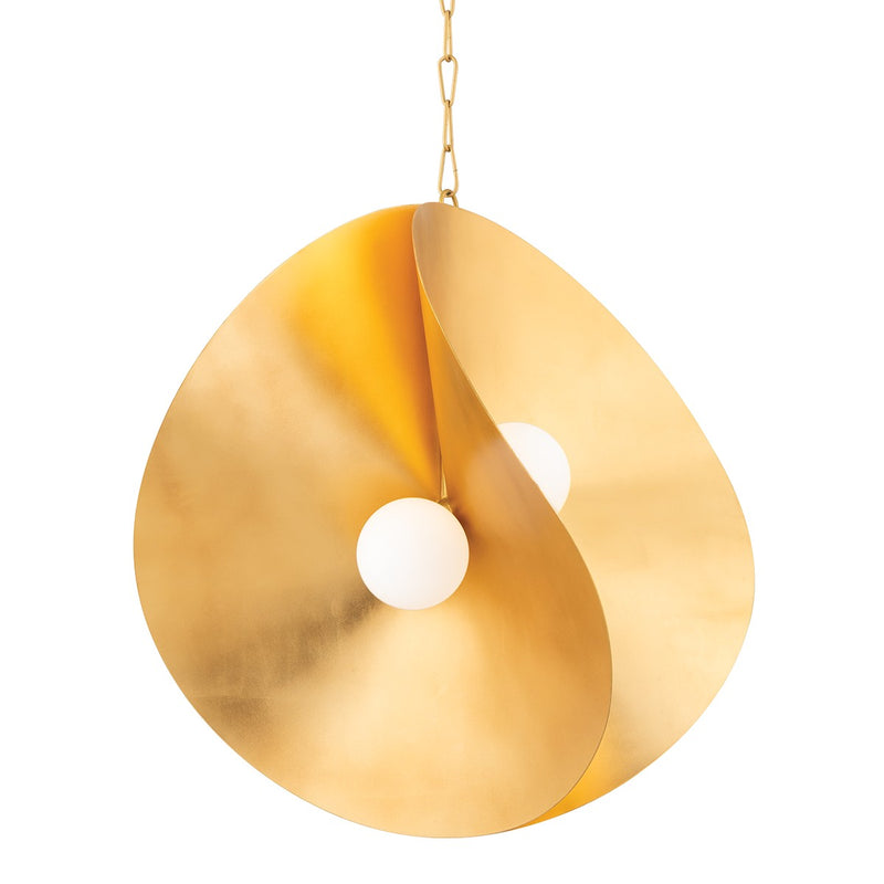 Corbett Lighting 330-30-GL LED Pendant, Gold Leaf