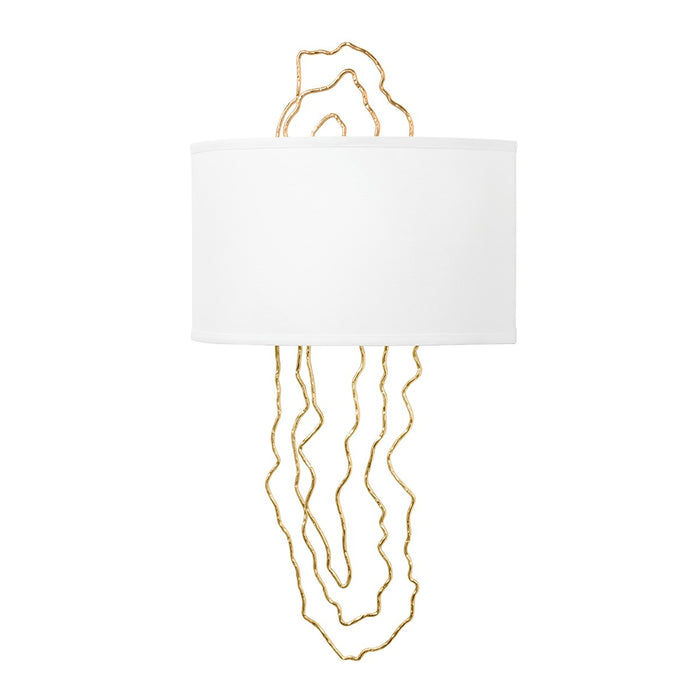 Corbett Lighting 404-02-VGL Two Light Wall Sconce, Vintage Gold Leaf