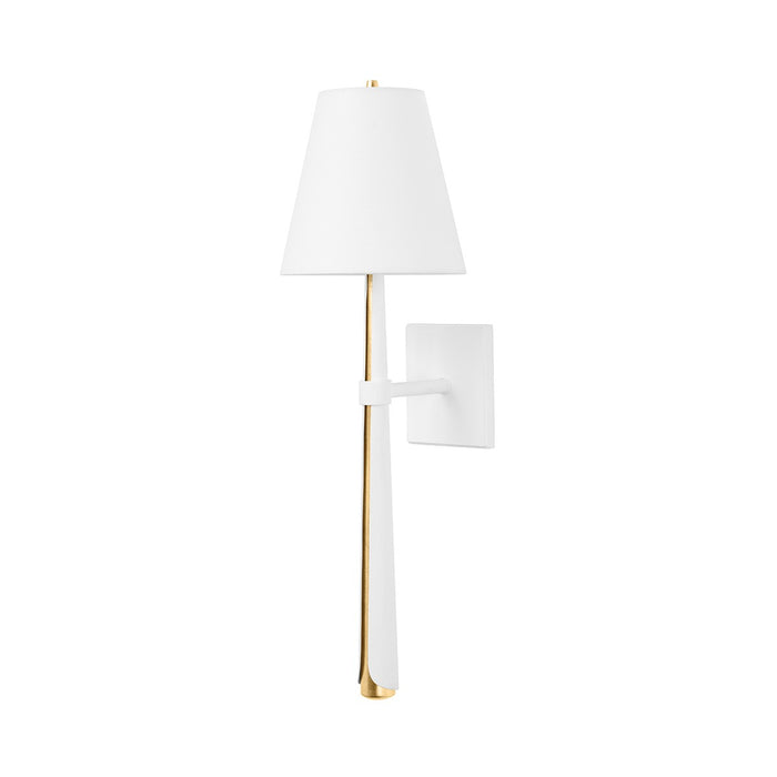 Corbett Lighting 405-01-VGL/GSW One Light Wall Sconce, Vintage Gold Leaf/Gesso White