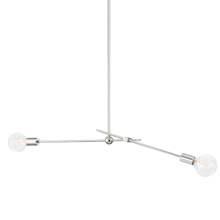 Mitzi H483702-PN Two Light Pendant, Polished Nickel