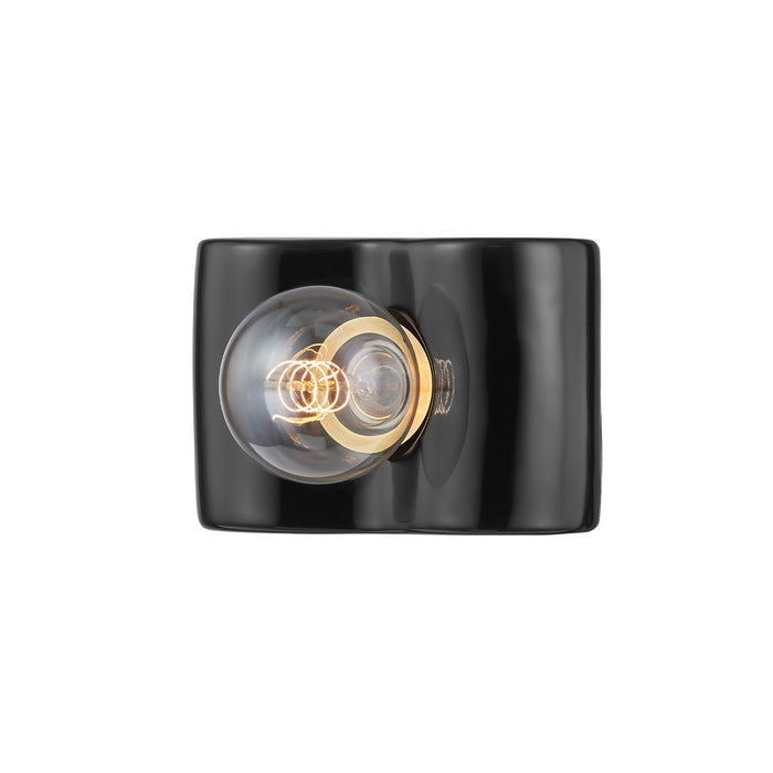 Mitzi H545301-CBK One Light Bath and Vanity, Chemical Black