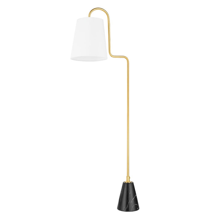 Mitzi HL539401-AGB One Light Floor Lamp, Aged Brass