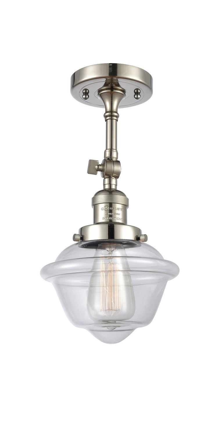 Innovations 201F-PN-G532-LED LED Semi-Flush Mount, Polished Nickel