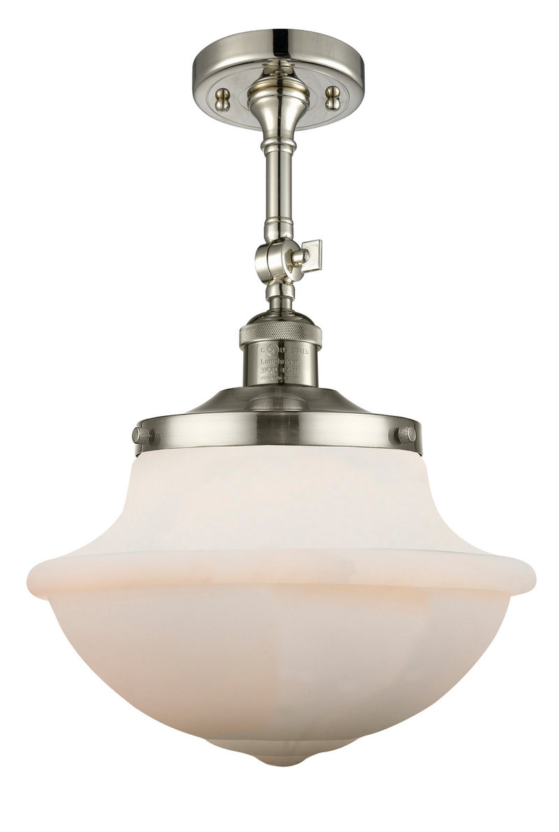 Innovations 201F-PN-G541 One Light Semi-Flush Mount, Polished Nickel