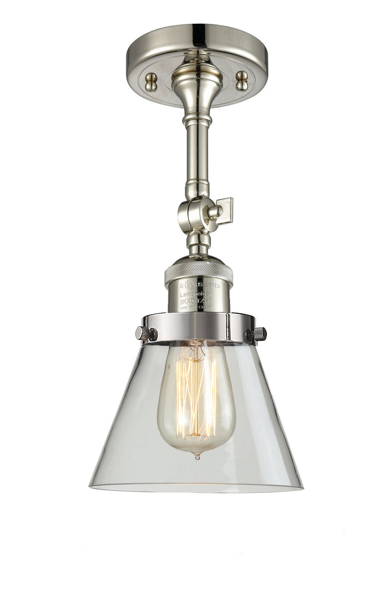 Innovations 201F-PN-G62-LED LED Semi-Flush Mount, Polished Nickel