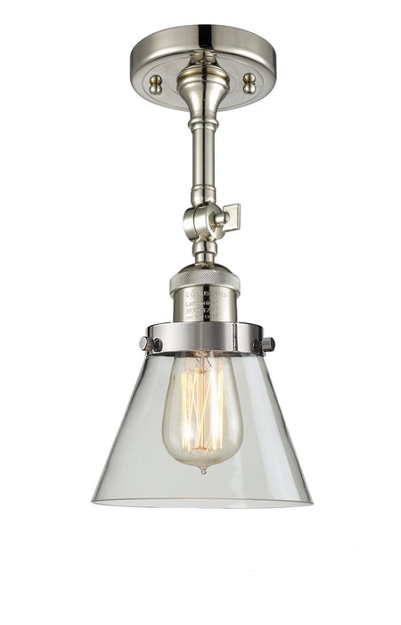 Innovations 201F-PN-G62-LED LED Semi-Flush Mount, Polished Nickel
