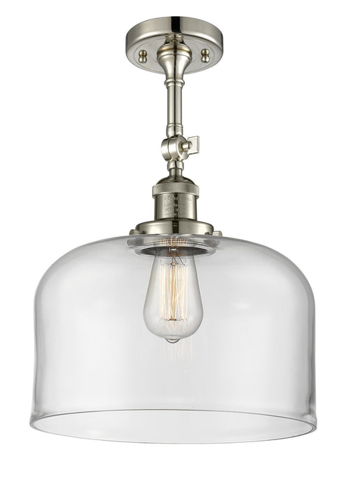Innovations 201F-PN-G72-L-LED LED Semi-Flush Mount, Polished Nickel