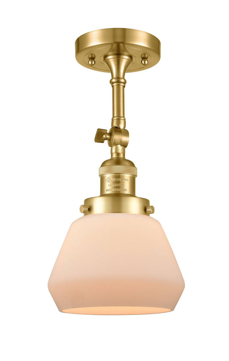 Innovations 201F-SG-G171-LED LED Semi-Flush Mount, Satin Gold