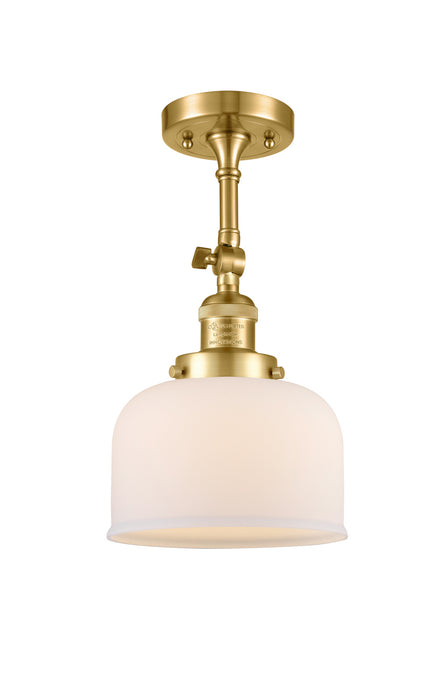Innovations 201F-SG-G71 One Light Semi-Flush Mount, Satin Gold