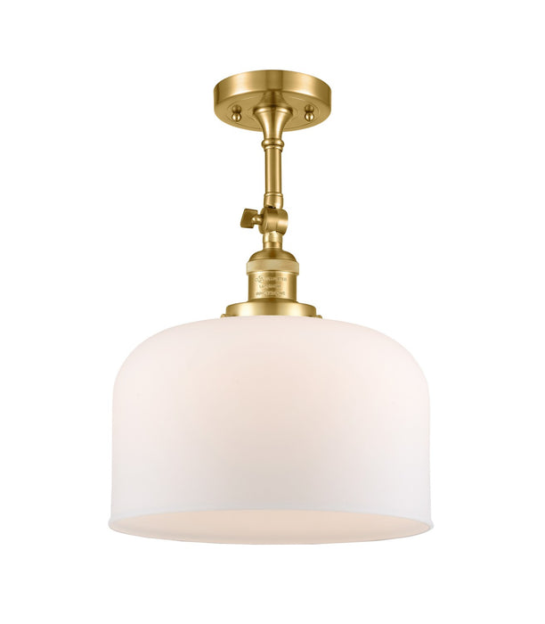 Innovations 201F-SG-G71-L-LED LED Semi-Flush Mount, Satin Gold