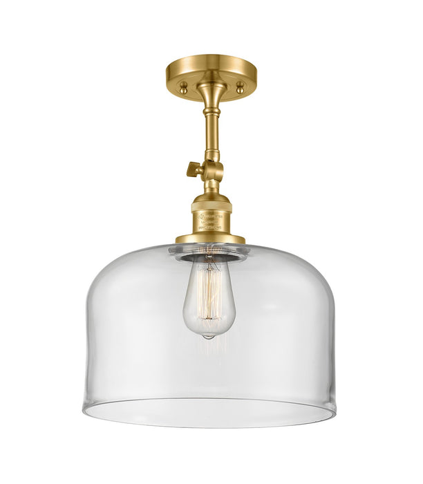 Innovations 201F-SG-G72-L-LED LED Semi-Flush Mount, Satin Gold