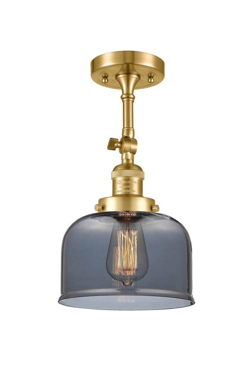 Innovations 201F-SG-G73-LED LED Semi-Flush Mount, Satin Gold