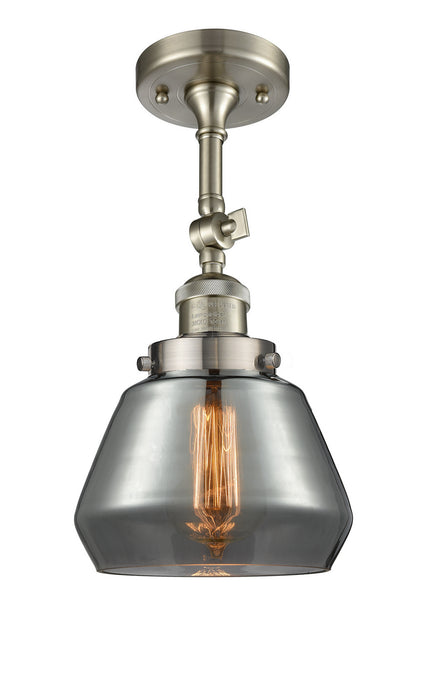 Innovations 201F-SN-G173-LED LED Semi-Flush Mount, Brushed Satin Nickel