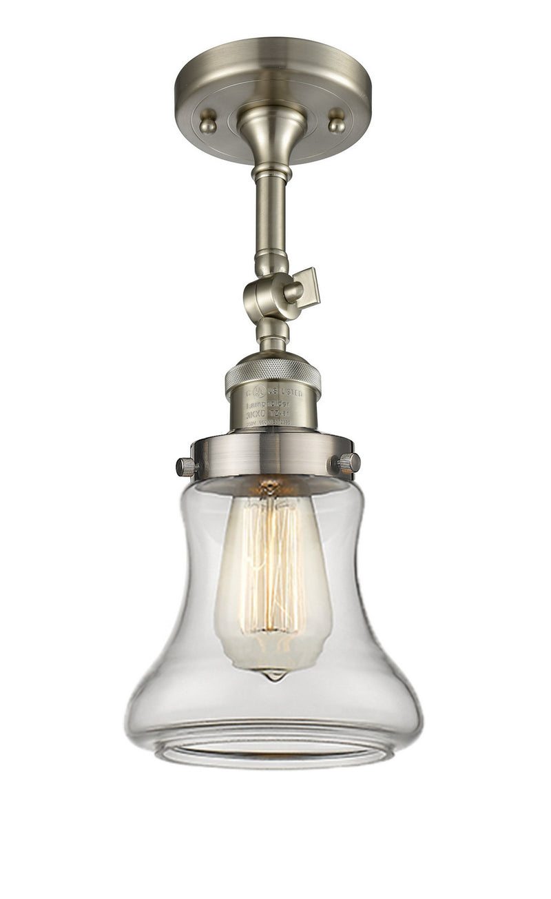 Innovations 201F-SN-G192-LED LED Semi-Flush Mount, Brushed Satin Nickel