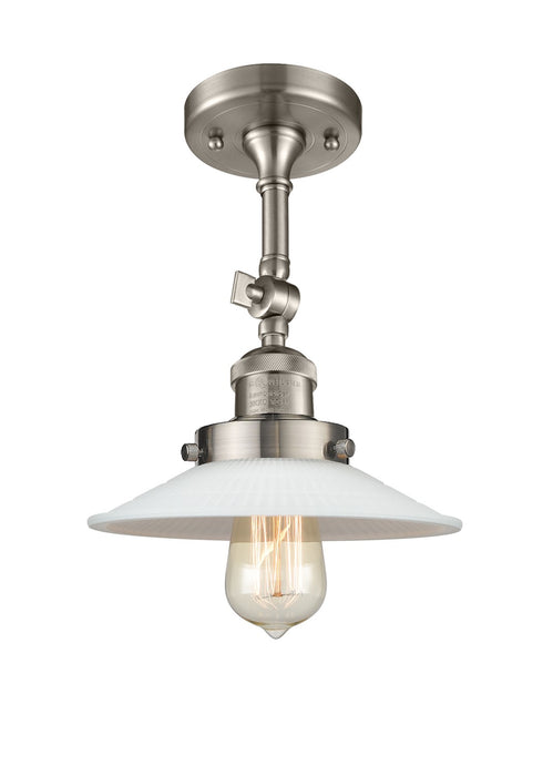 Innovations 201F-SN-G1-LED LED Semi-Flush Mount, Brushed Satin Nickel
