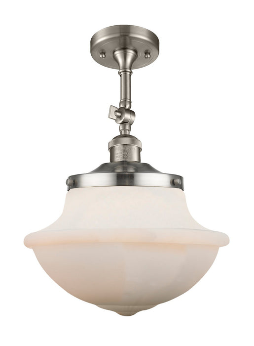 Innovations 201F-SN-G541-LED LED Semi-Flush Mount, Brushed Satin Nickel