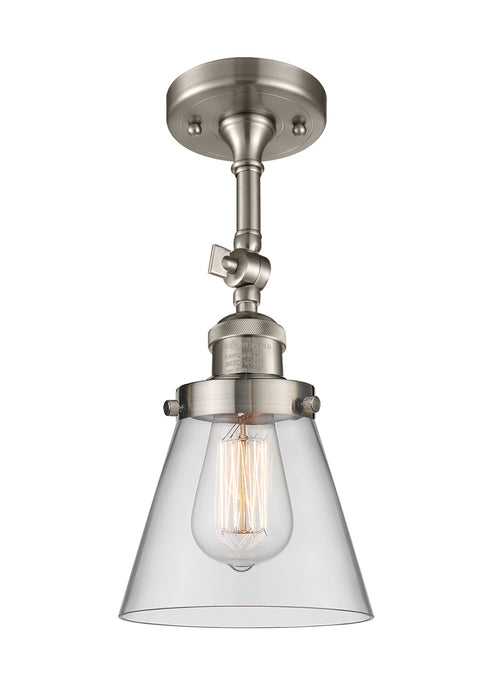 Innovations 201F-SN-G62-LED LED Semi-Flush Mount, Brushed Satin Nickel