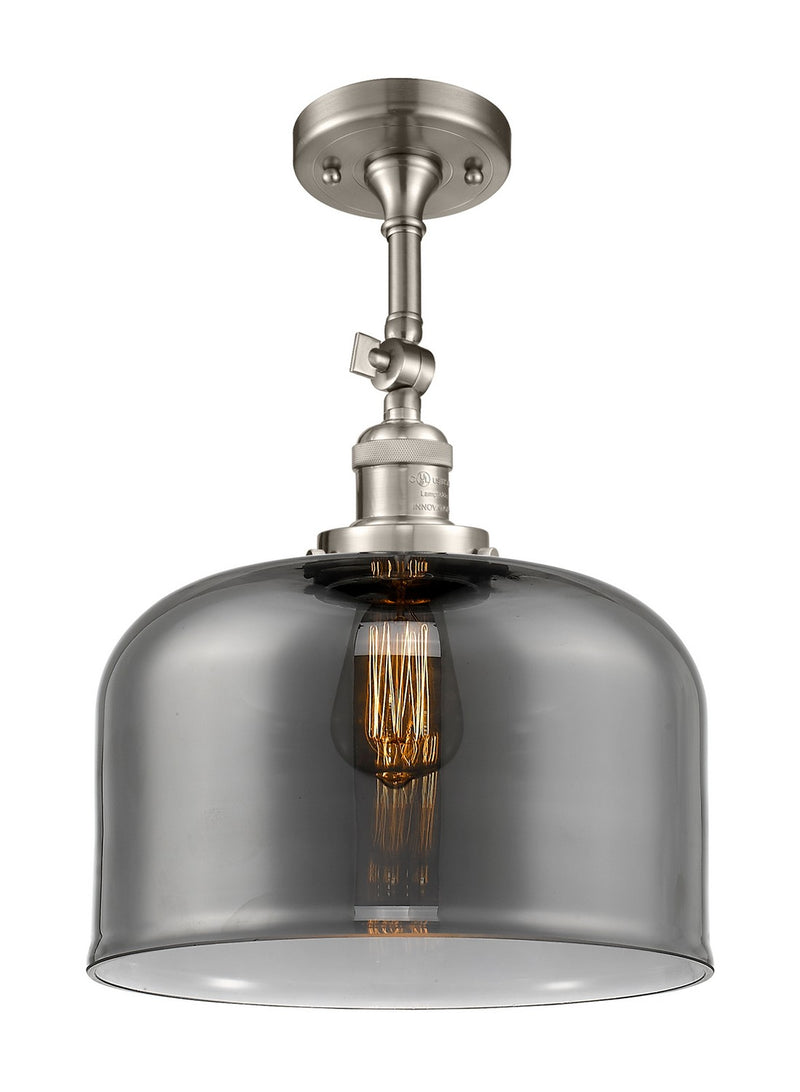 Innovations 201F-SN-G73-L-LED LED Semi-Flush Mount, Brushed Satin Nickel