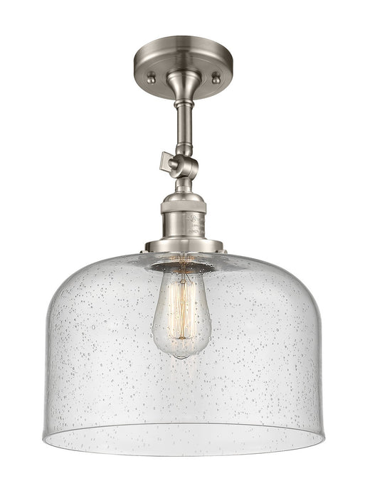Innovations 201F-SN-G74-L-LED LED Semi-Flush Mount, Brushed Satin Nickel
