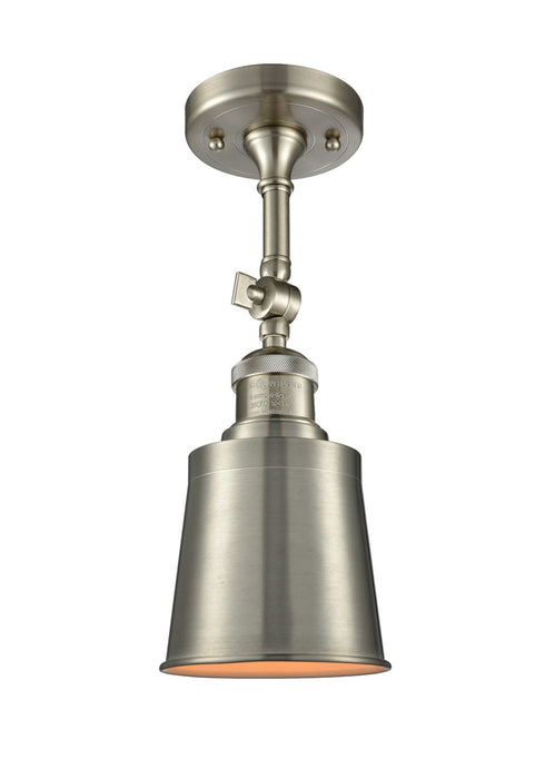 Innovations 201F-SN-M9-SN-LED LED Semi-Flush Mount, Brushed Satin Nickel