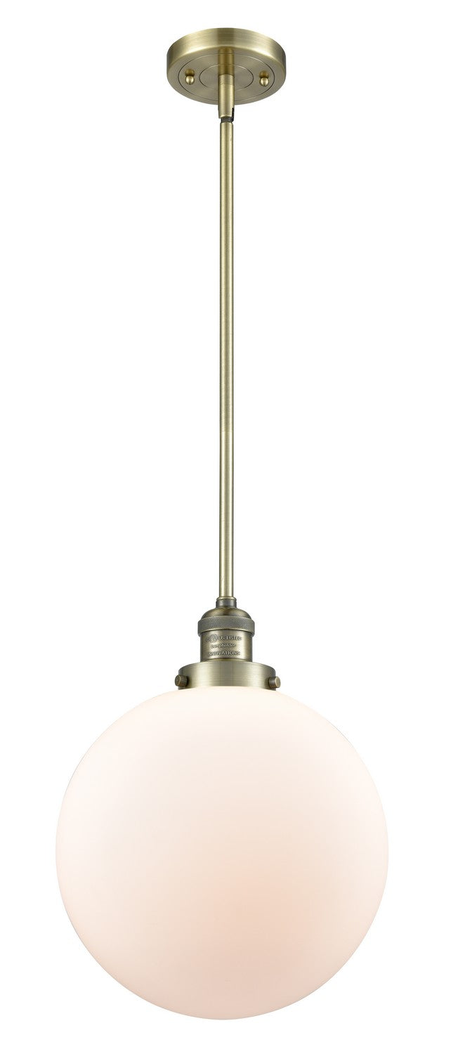 Innovations 201S-AB-G201-12-LED LED Mini Pendant, Antique Brass