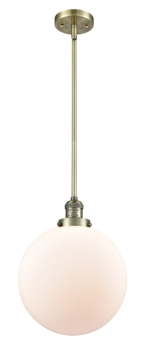 Innovations 201S-AB-G201-12-LED LED Mini Pendant, Antique Brass