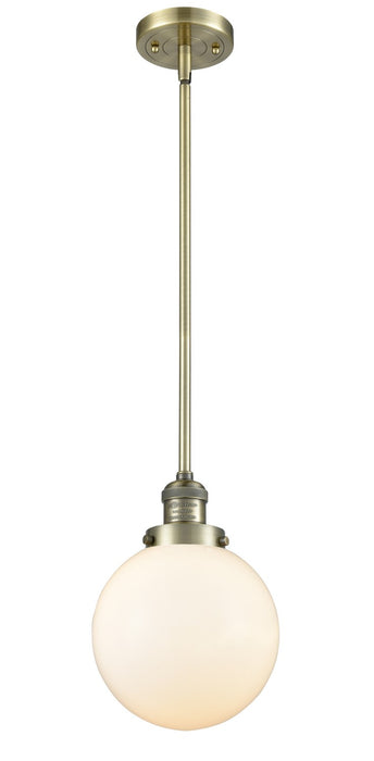 Innovations 201S-AB-G201-8-LED LED Mini Pendant, Antique Brass