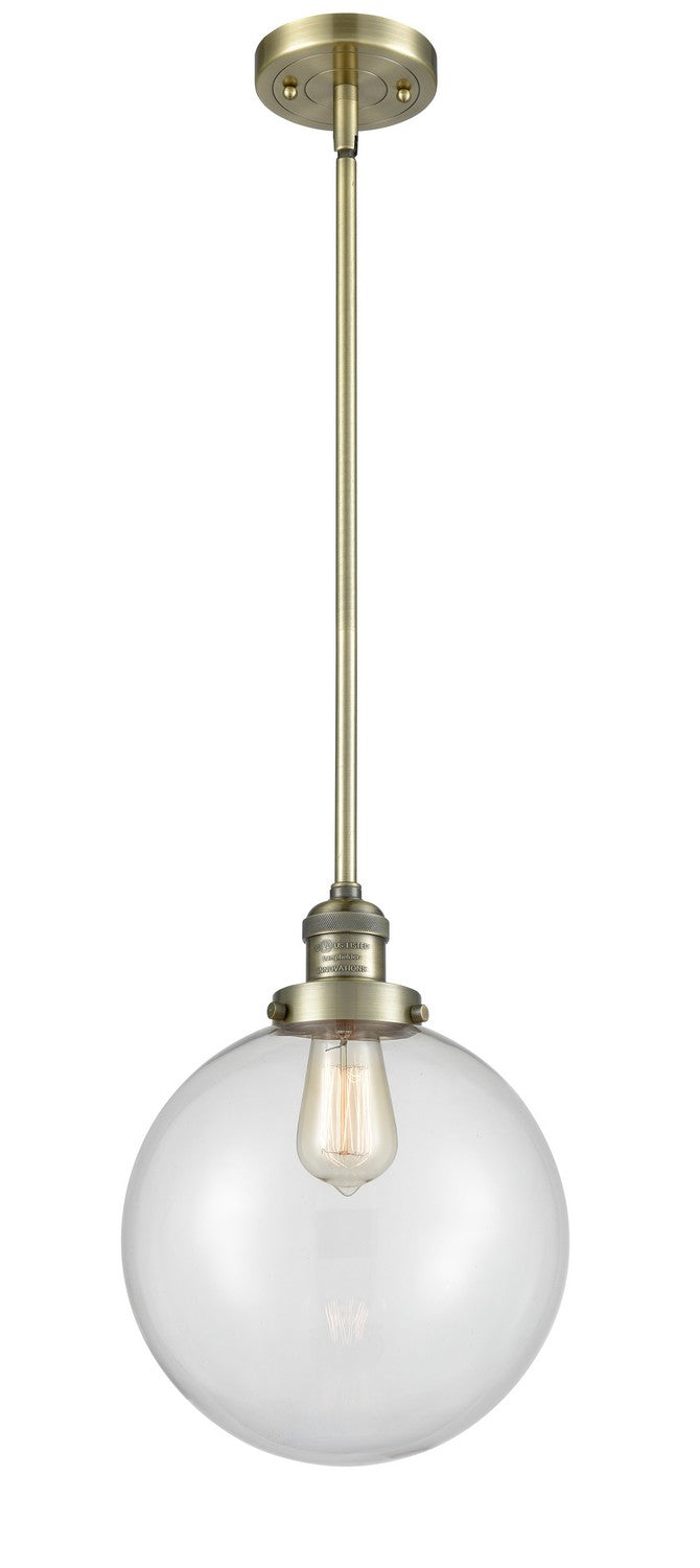 Innovations 201S-AB-G202-10-LED LED Mini Pendant, Antique Brass