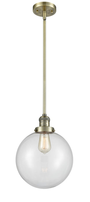Innovations 201S-AB-G202-10-LED LED Mini Pendant, Antique Brass