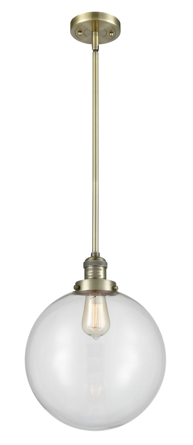 Innovations 201S-AB-G202-12-LED LED Mini Pendant, Antique Brass