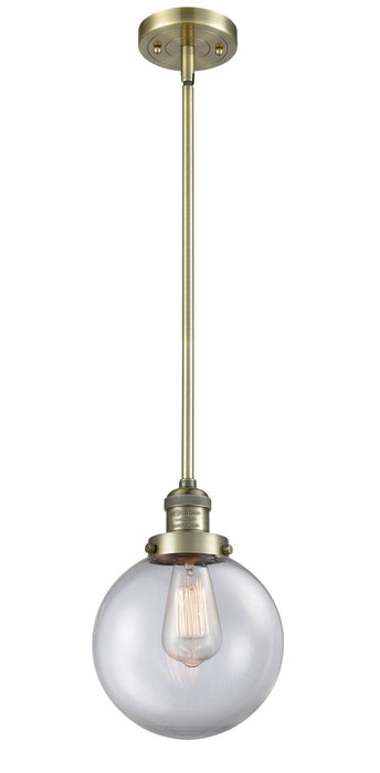 Innovations 201S-AB-G202-8-LED LED Mini Pendant, Antique Brass