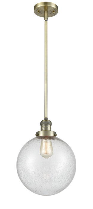 Innovations 201S-AB-G204-10 One Light Mini Pendant, Antique Brass