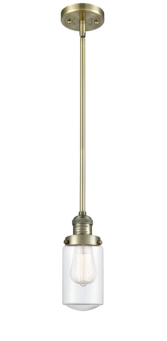 Innovations 201S-AB-G312 One Light Mini Pendant, Antique Brass