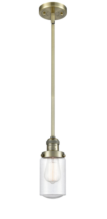 Innovations 201S-AB-G314 One Light Mini Pendant, Antique Brass