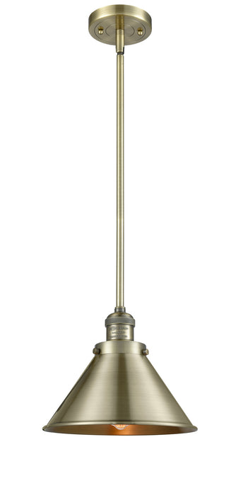 Innovations 201S-AB-M10-AB One Light Mini Pendant, Antique Brass