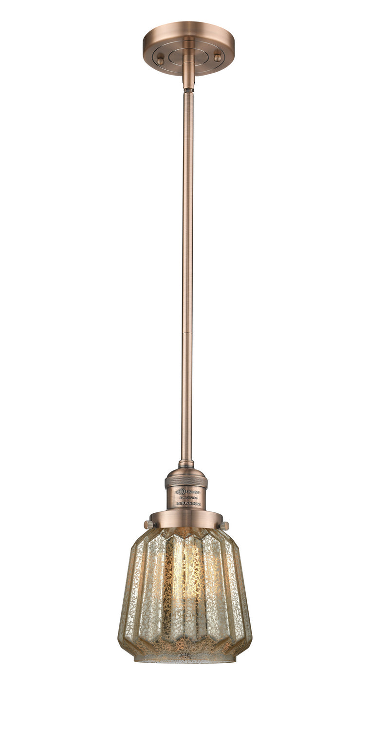 Innovations 201S-AC-G146-LED LED Mini Pendant, Antique Copper