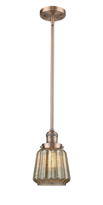 Innovations 201S-AC-G146-LED LED Mini Pendant, Antique Copper