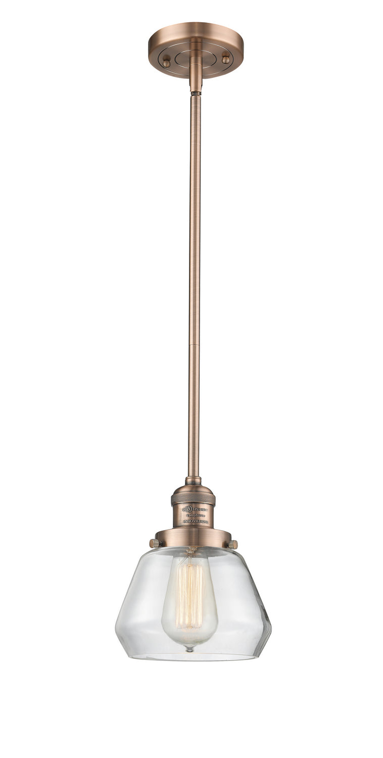 Innovations 201S-AC-G172-LED LED Mini Pendant, Antique Copper