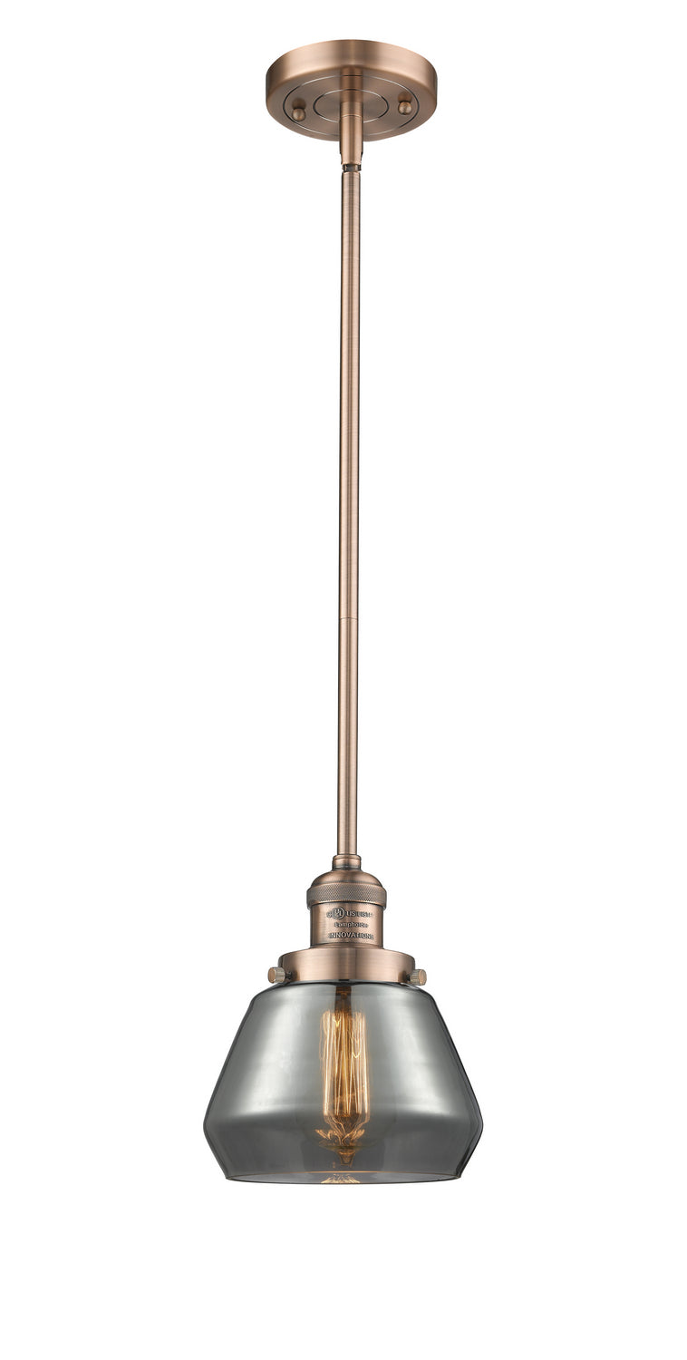 Innovations 201S-AC-G173-LED LED Mini Pendant, Antique Copper